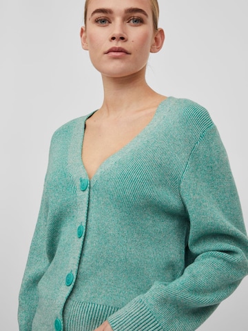 VILA Knit Cardigan 'Ril' in Green