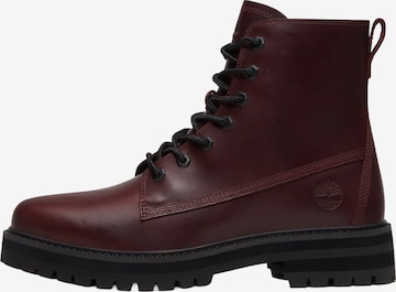 TIMBERLAND Schnürboots in Rot: Vorderseite