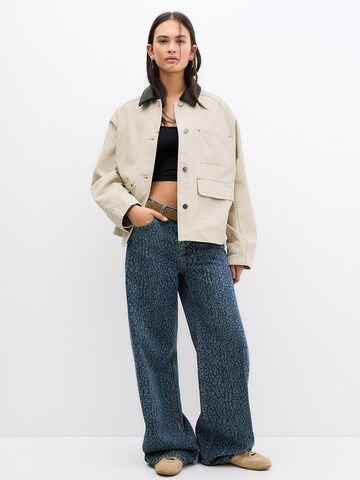 Pull&Bear Kurtka przejściowa w kolorze beżowy