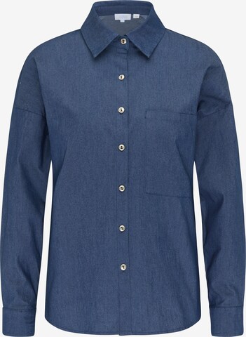 usha BLUE LABEL Blouse in Blue: front