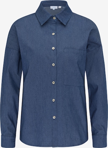 usha BLUE LABEL Blouse in Blauw: voorkant