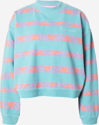 QUIKSILVER Sweatshirt i cyanblå / rosa, Produktvy