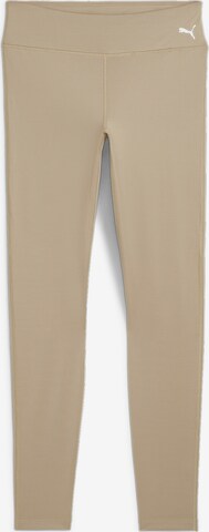 PUMA Workout Pants in Beige: front