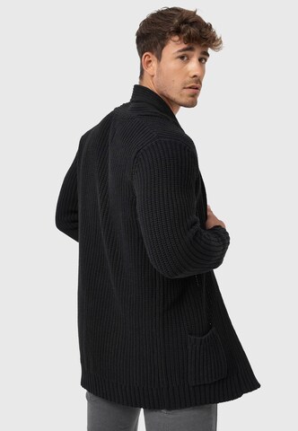 INDICODE JEANS Strickjacke in Schwarz