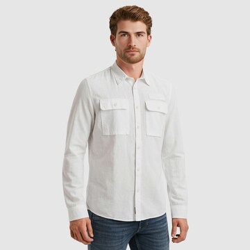 PME Legend Regular fit Button Up Shirt in White: front