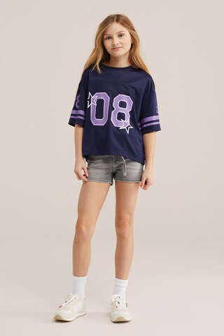 WE Fashion Слим Джинсы в Серый