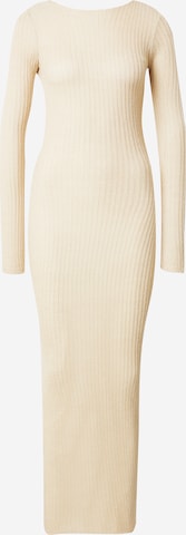 Misspap Knitted dress in Beige: front