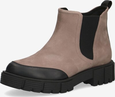 CAPRICE Chelsea Boots en taupe / noir, Vue avec produit