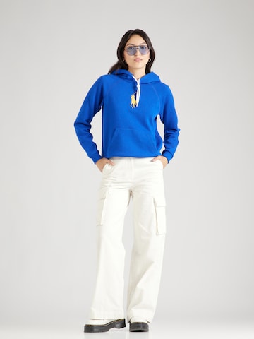 Bluză de molton de la Polo Ralph Lauren pe albastru