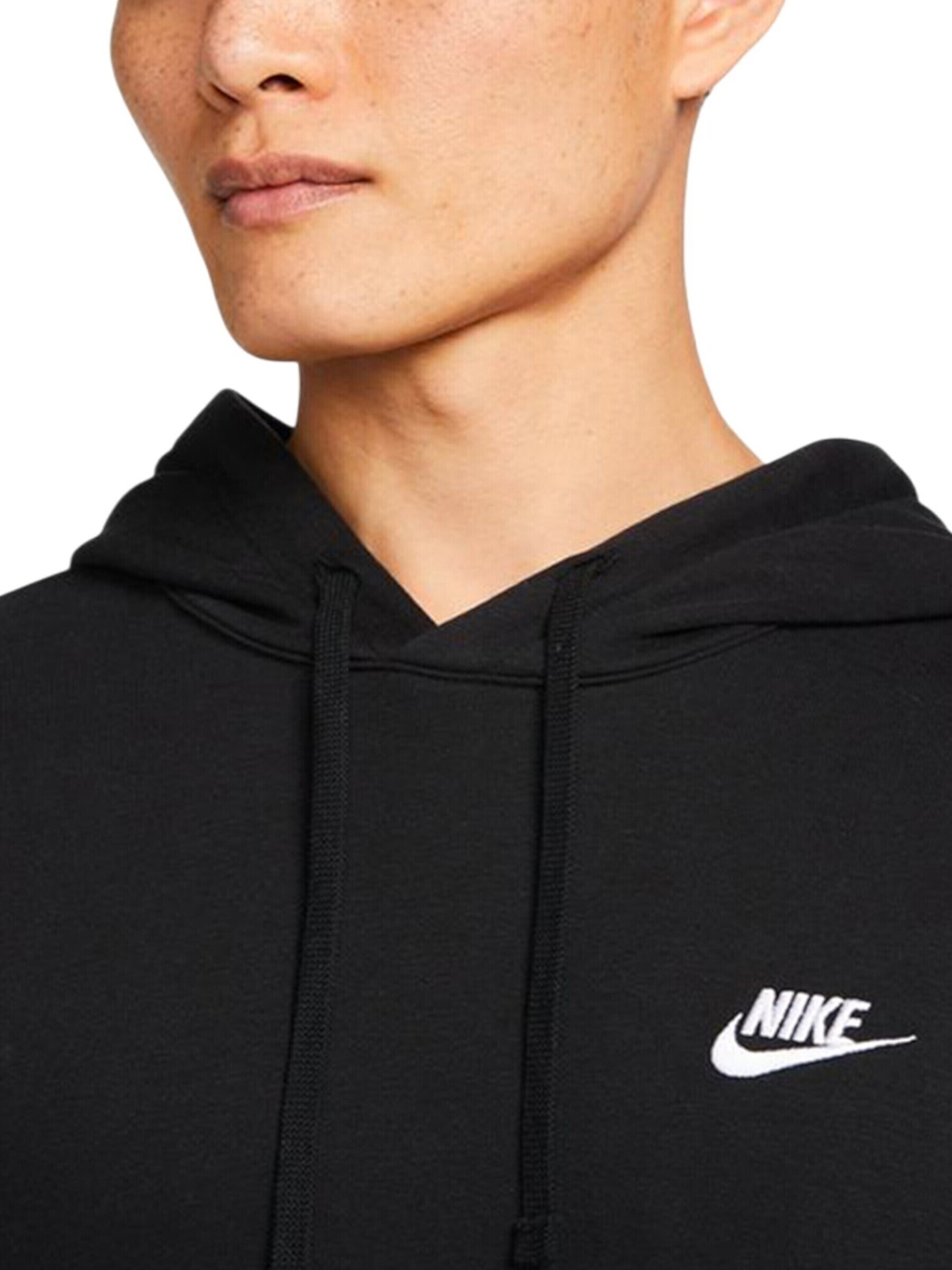 Nike Sportswear Sweatshirt 'Club' in Schwarz