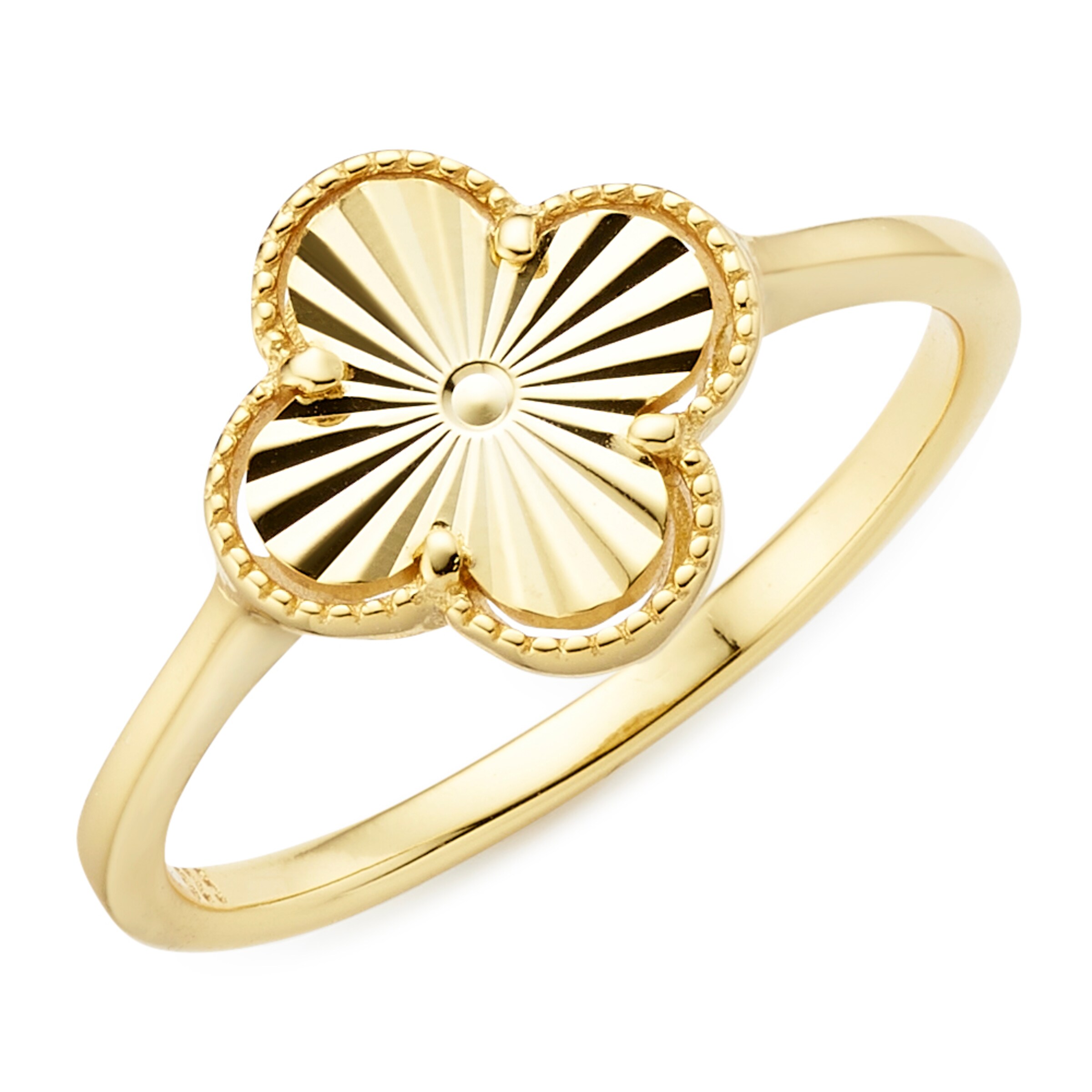 Aniston Ring in Gold: front