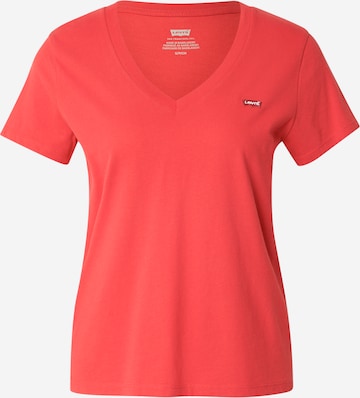 raudona LEVI'S ® Marškinėliai 'The Perfect V-Neck': priekis