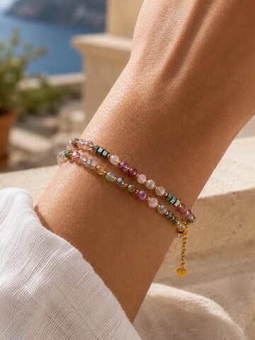 Alster Herz - Pulsera 'Rainbow Bloom' en Mezcla de colores