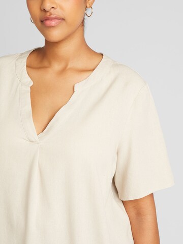 Vero Moda Curve Bluse 'MYMILO' in Beige