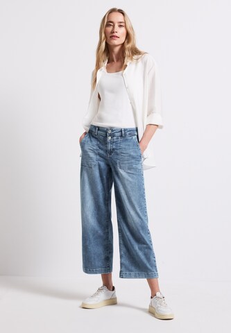 STREET ONE Wide Leg Jeans in Blau