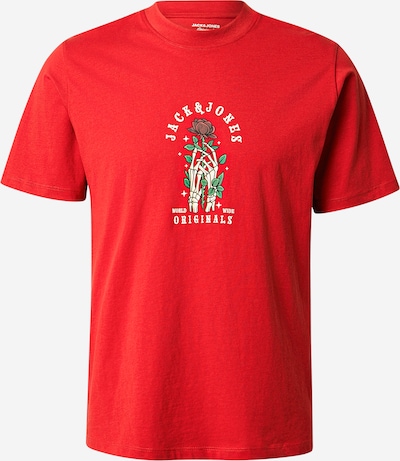 JACK & JONES Majica 'JORCATSKILLS SKULL' u bež / zelena / crvena / boja vina, Pregled proizvoda