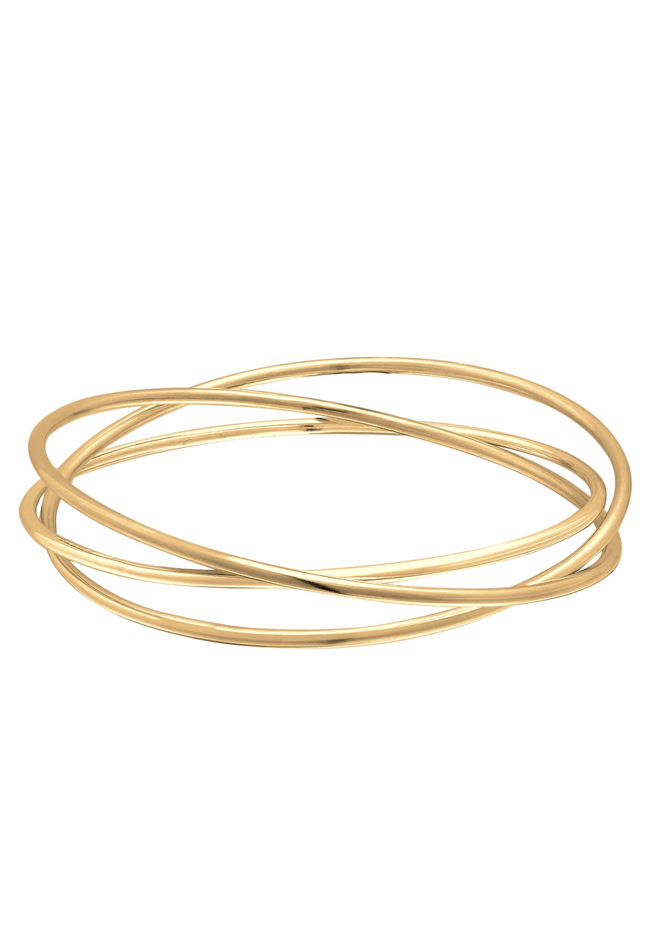 ELLI PREMIUM Браслет 'Trio' в Золотой: спереди