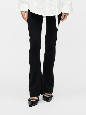 juoda HUGO Kliošinis Kelnės 'Nuflare_B': priekis