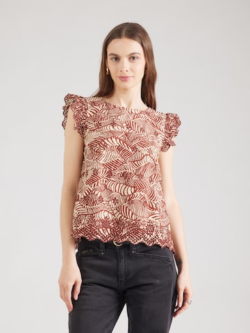 ONLY Blouse 'ONLLOU' in Brown: front
