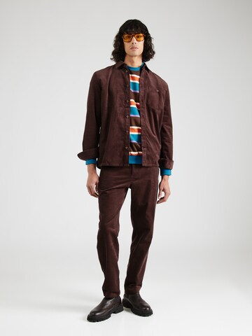 MELA Regular fit Button Up Shirt 'NIMIT' in Brown