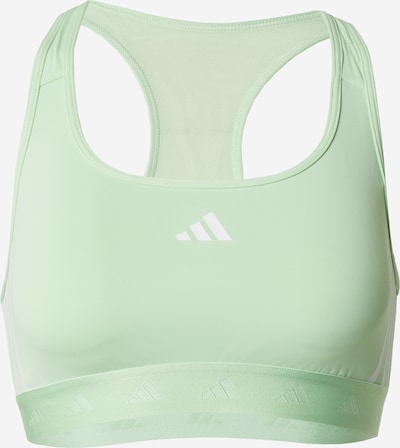 Reggiseno sportivo 'Powerreact Hyperglam' ADIDAS PERFORMANCE di colore verde pastello / bianco, Visualizzazione prodotti