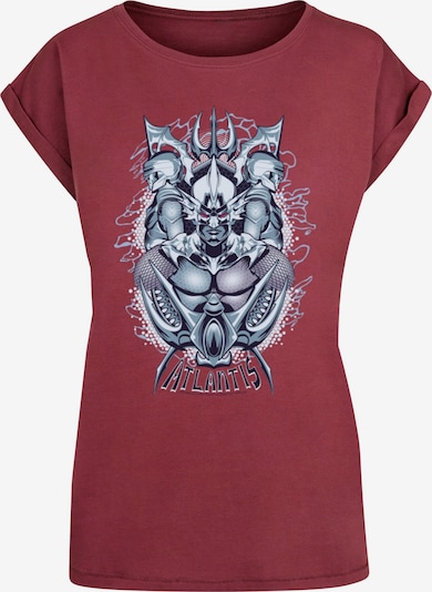 ABSOLUTE CULT T-shirt 'Aquaman - Ocean Master' en opal / bleu-gris / rouge cerise / noir, Vue avec produit