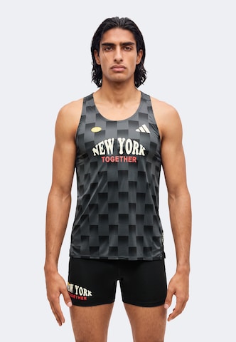 T-Shirt fonctionnel 'Adizero Essentials' ADIDAS PERFORMANCE en gris : devant