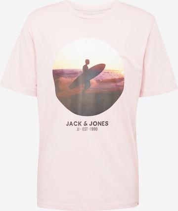 JACK & JONES Póló 'CELLOX' - rózsaszín: elől