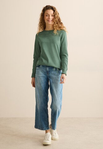 CECIL Pullover mit Mesh-Detail in Grün