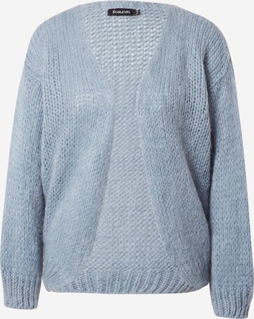 Sublevel Knit cardigan in Blue: front