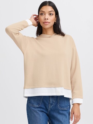 Felpa 'MIX SWEAT' di b.young in marrone