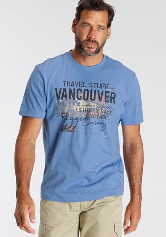 Man's World T-Shirt in Blau: Vorderseite