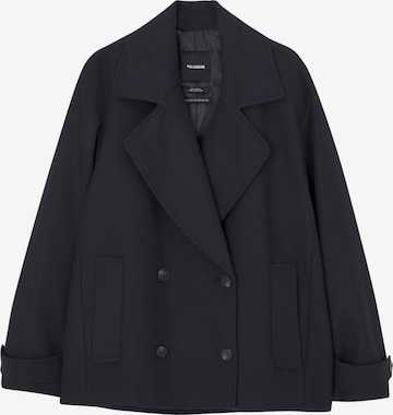 Pull&Bear Between-Seasons Coat in Blue: front