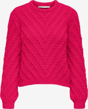 Pull-over 'YVIE' ONLY en rose : devant