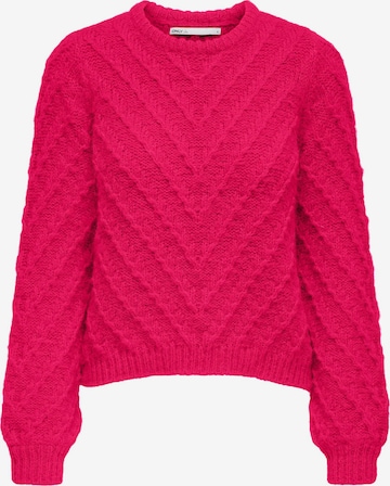 Pull-over 'YVIE' ONLY en rose : devant