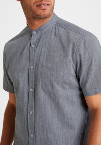 H.I.S Regular fit Button Up Shirt in Grey