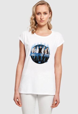 Merchcode T-Shirt  'Backstreet Boys - Circle' in Weiß: Vorderseite