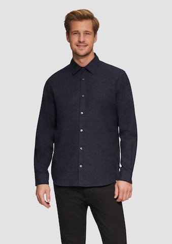 Coupe regular Chemise s.Oliver en bleu : devant