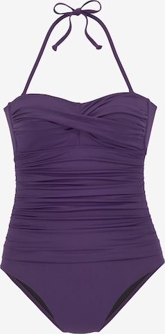 Maillot de bain LASCANA en violet : devant