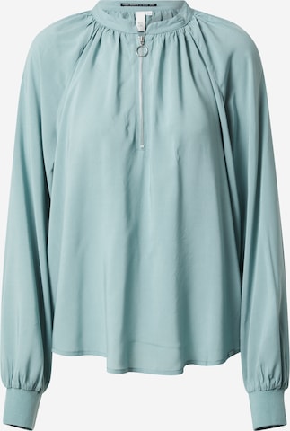 QS Blouse in Blue: front