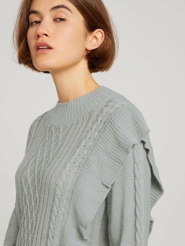 TOM TAILOR DENIM Pullover in Grau