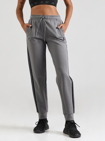 ADIDAS SPORTSWEAR Tapered Sportbroek in Grijs: voorkant