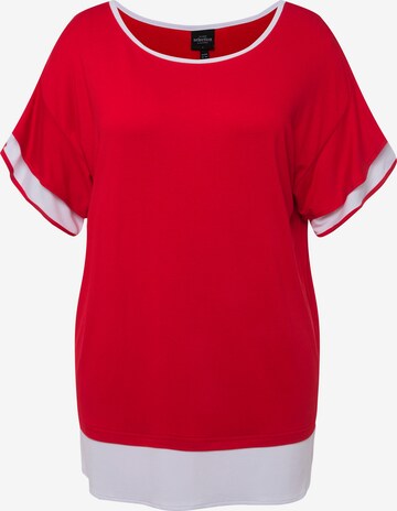 Ulla Popken Shirt in Rood: voorkant