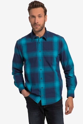 JP1880 Regular fit Button Up Shirt in Blue: front