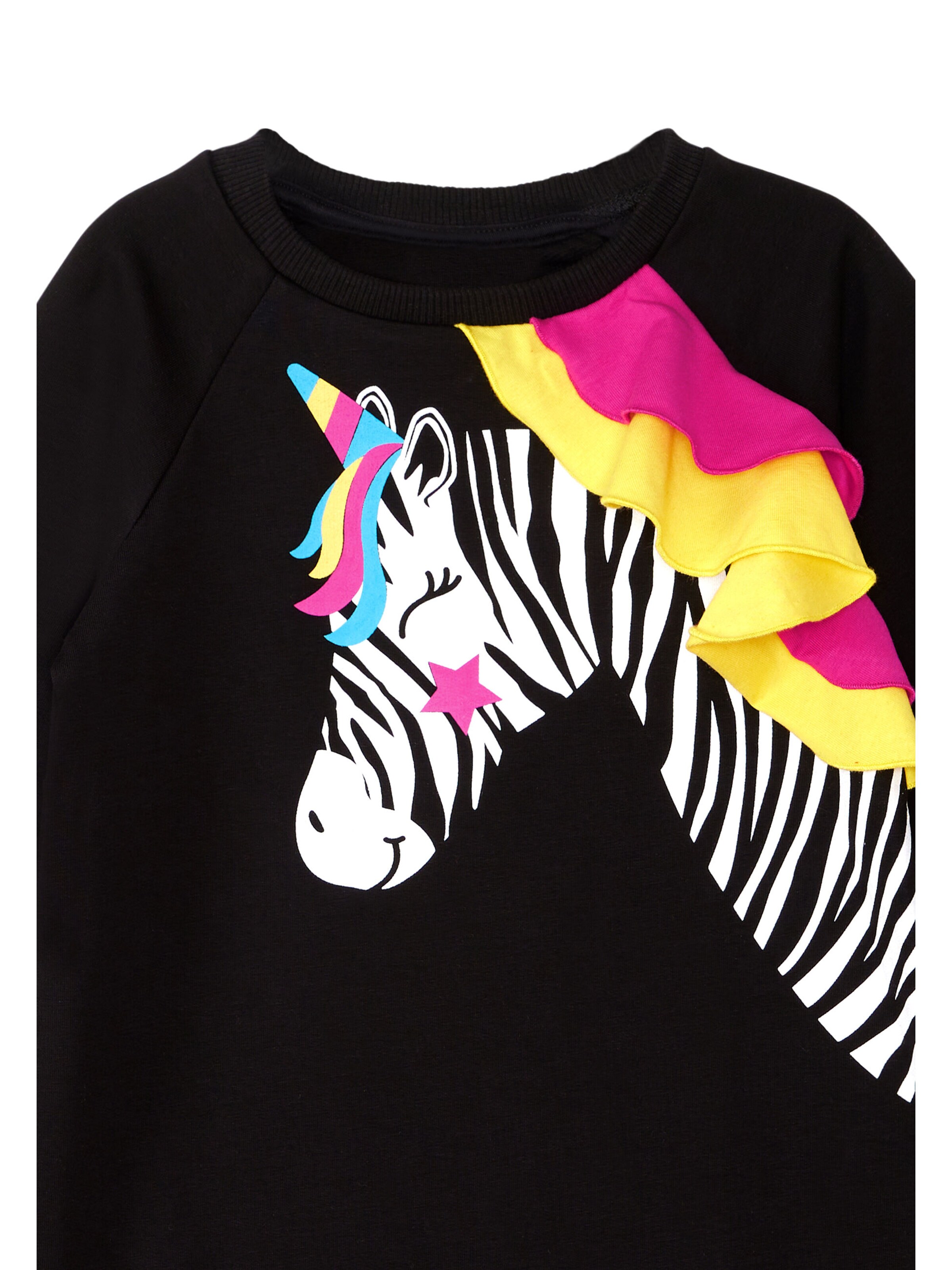Denokids Kleid 'Frilly Zebra' in Mischfarben