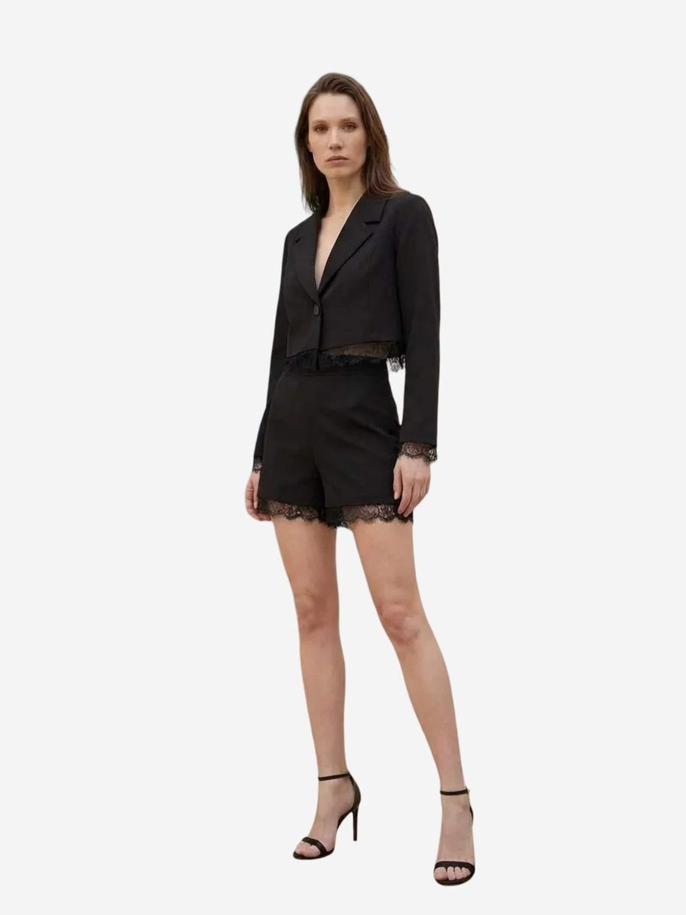 Pantalons de tailleur My fashion en noir
