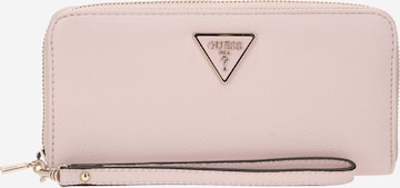 Porte-monnaies 'MERIDIAN' GUESS en rose : devant