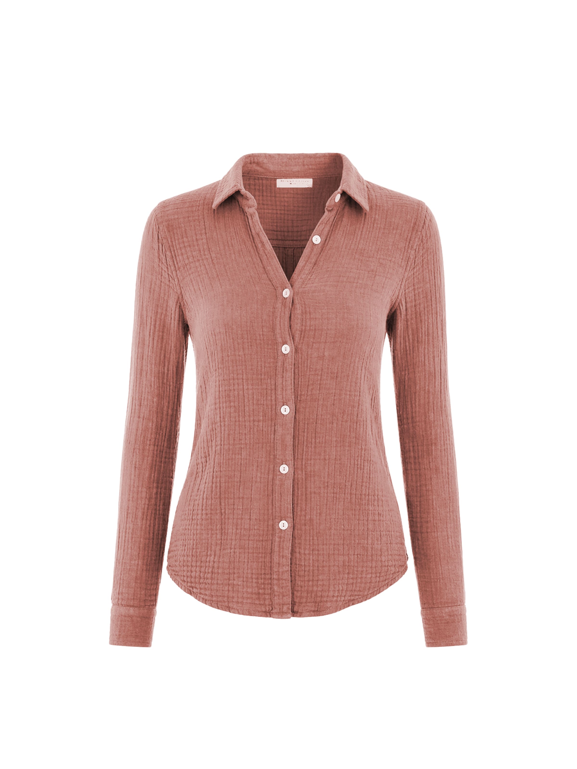 Chemisier Haris Cotton en marron : devant