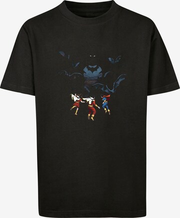 F4NT4STIC Shirt 'DC Comics Batman Shadow Bats' in Zwart: voorkant