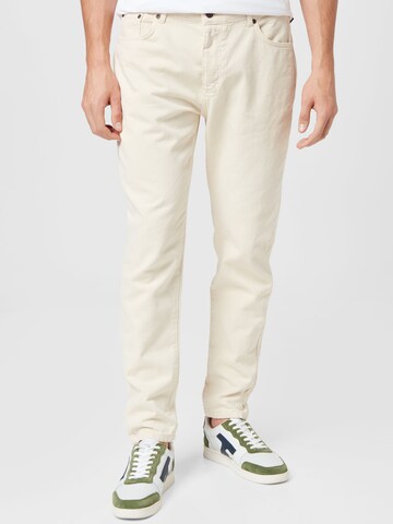 SikSilk Regular Jeans in Beige: front